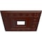 Ekena Millwork Eris Ceiling Medallion (Canopies up to 9 7/8"), 18"W x 18"H x 3 1/2"ID x 1 1/8"P, Brushed Mahogany CM18ERBMF - alternate 3